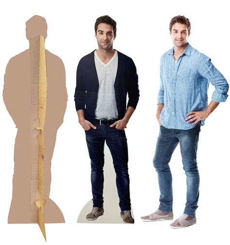 life size card board cut out|cardboard cutout of a person.